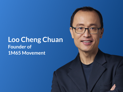 1M65 Movement Founder and Endowus client, Loo Cheng Chuan, better known as the "CPF millionaire"